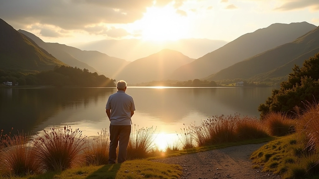 Scenic view of Killarney National Park with mountains and lake